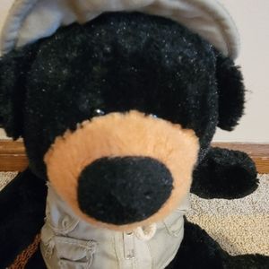 Fishing Buddy Black Bear Stuffed Animal